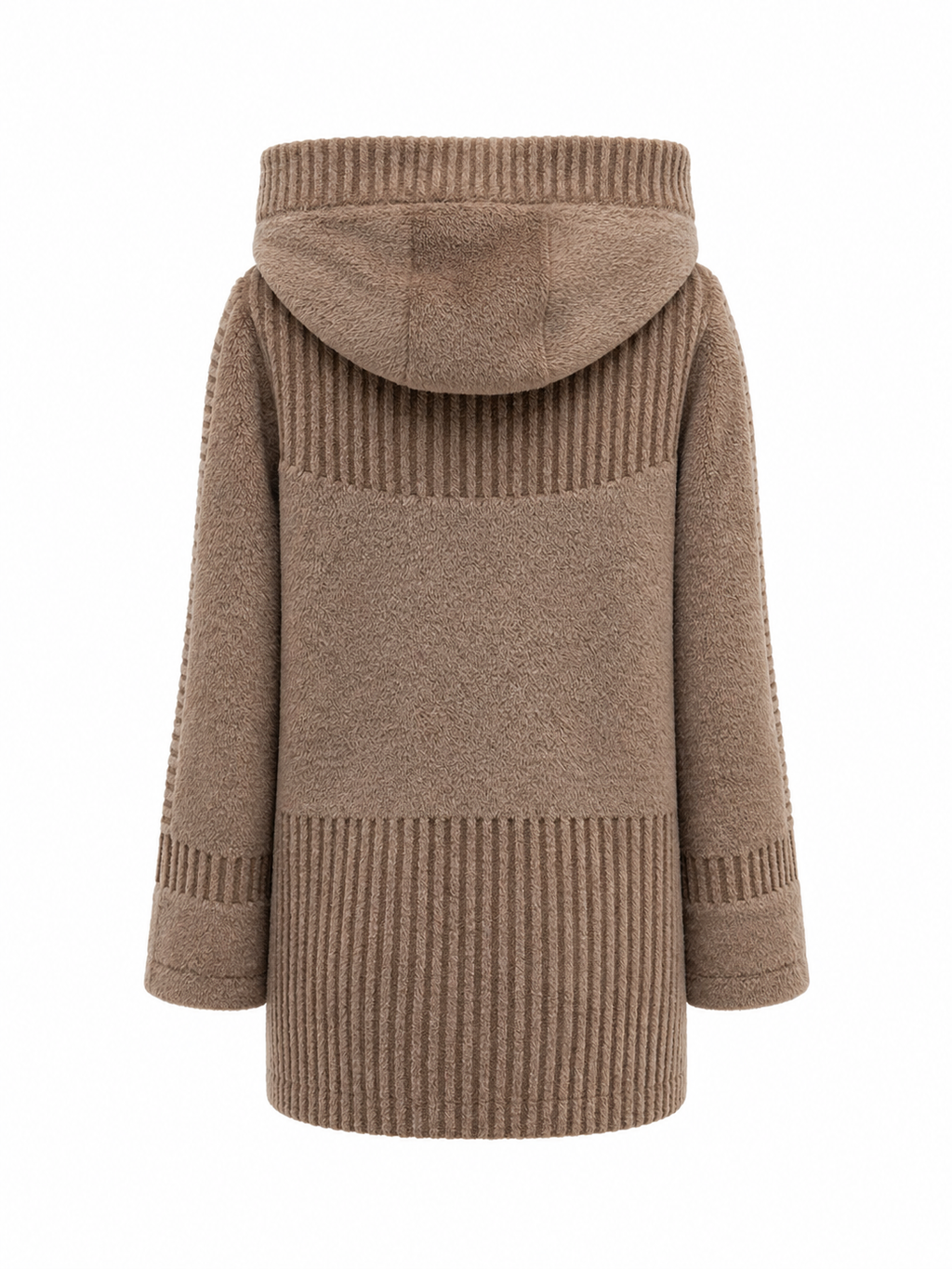 ⇆ Reversible Faux Fur & Suede Jacket with Hood