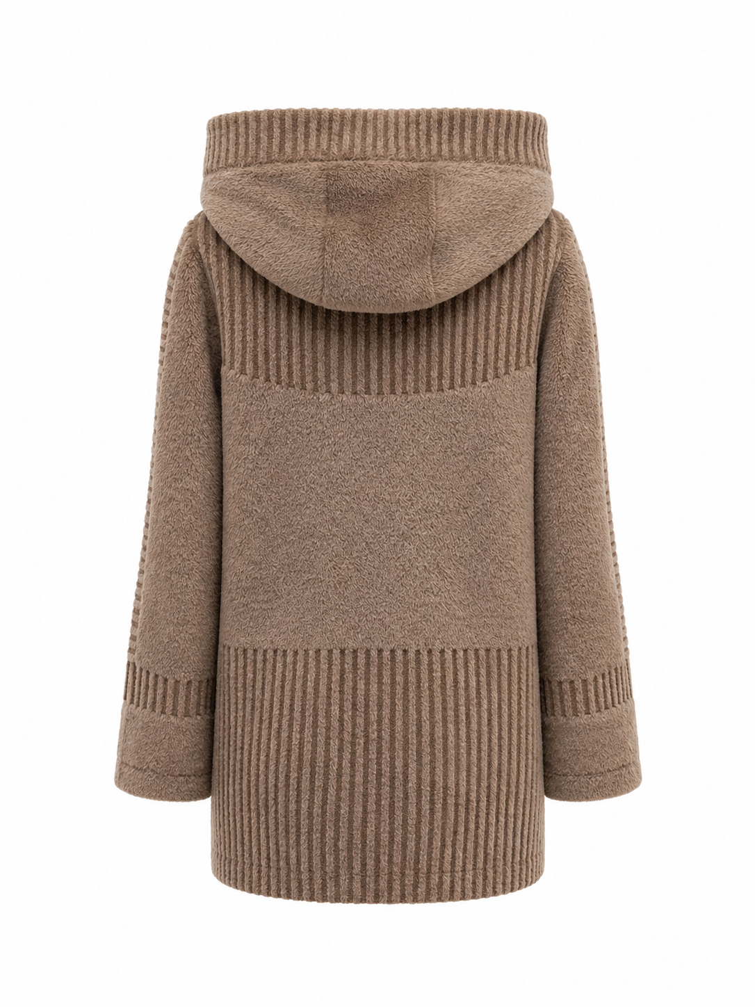 ⇆ Reversible Faux Fur & Suede Jacket with Hood