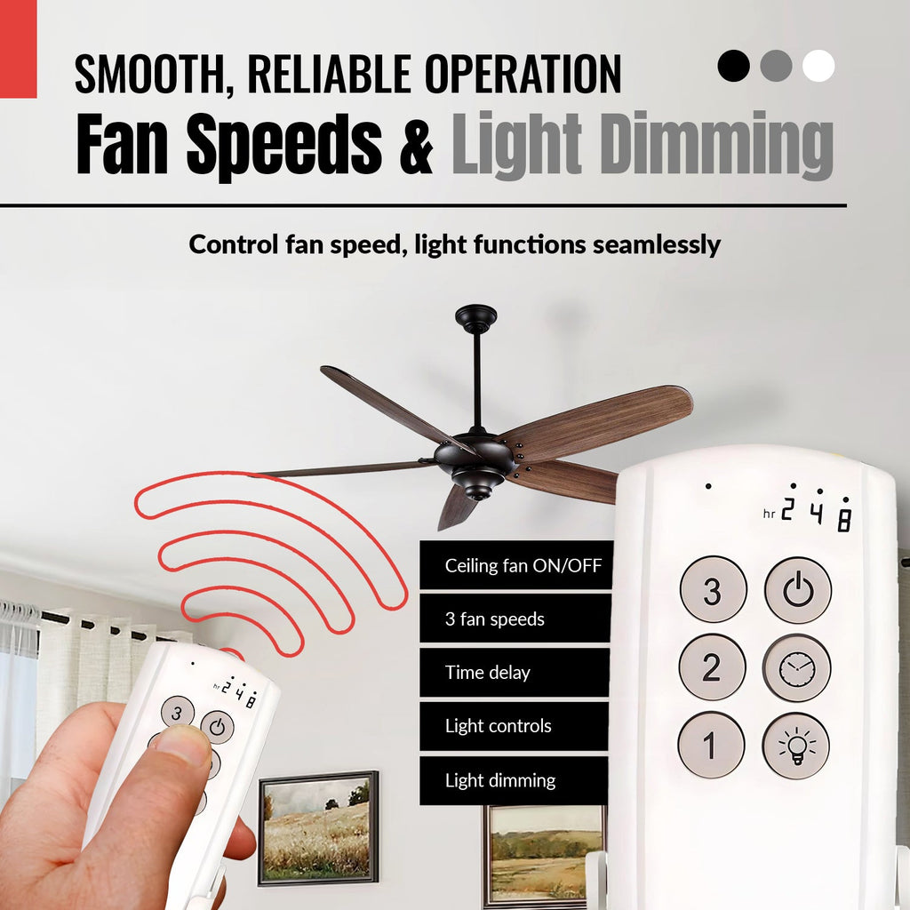 Substitute for Harbor Breeze MR140B Ceiling Fan Receiver [63T-AC83T-KIT]