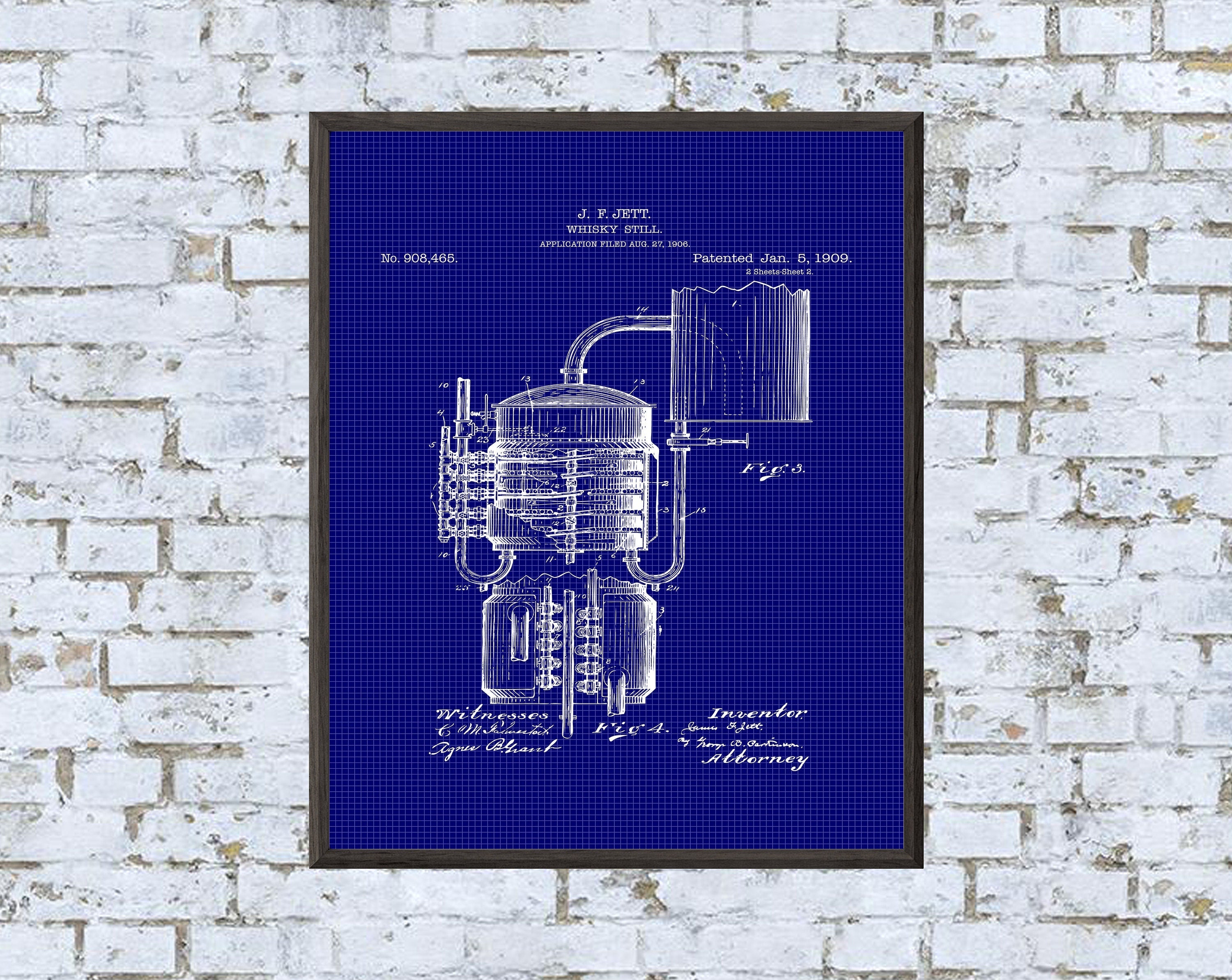 Whiskey Still Print - Digital Download - 7 Different Backgrounds Included