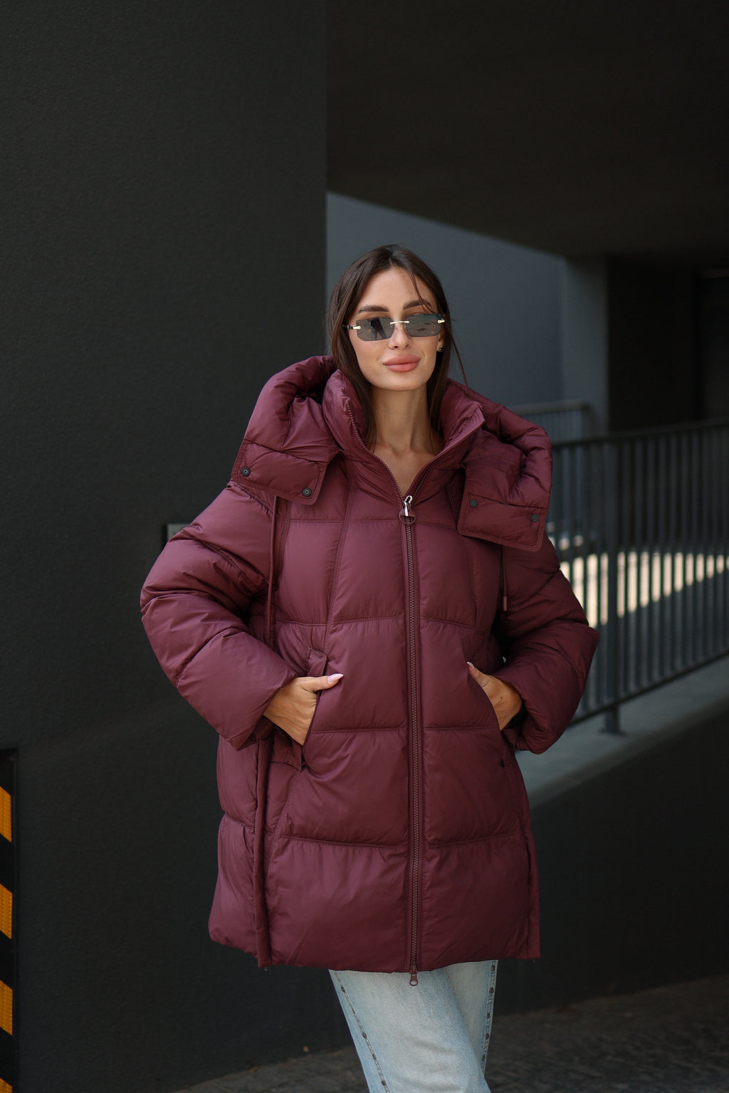Burgundy Crush Insulated Bio-Down Coat