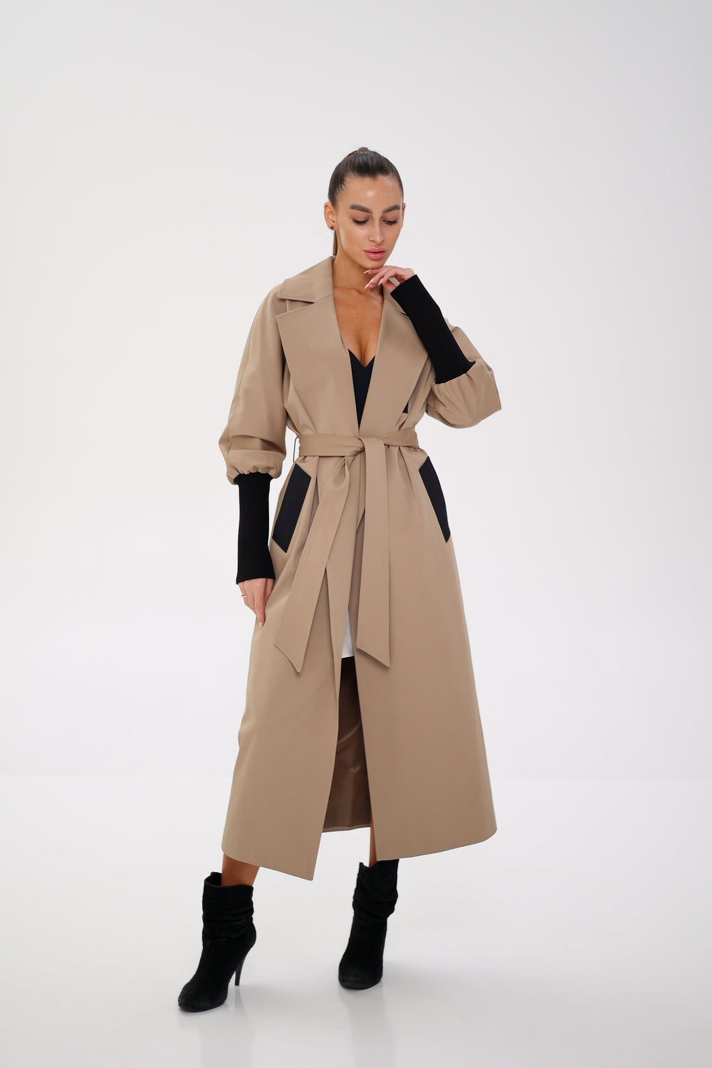 Miru Trench Coat in Camel
