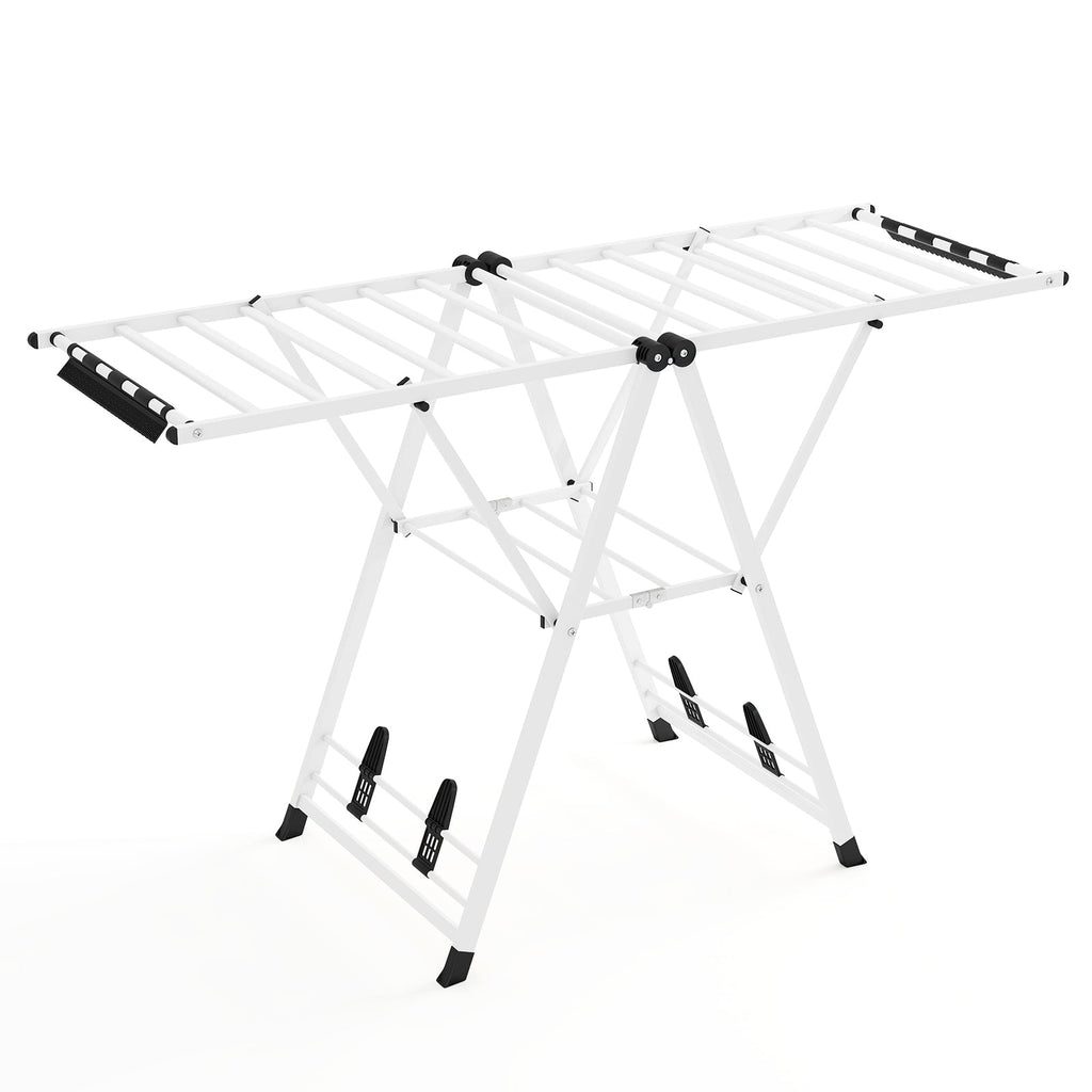 64 Inches Clothes Drying Rack with Height Adjustable Wings