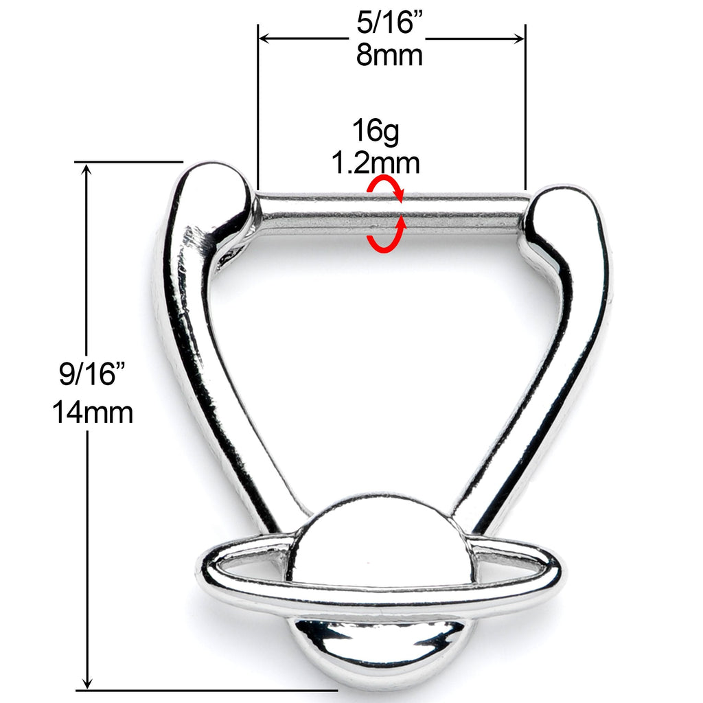 16G 5/16 Saturn Interplanetary Hinged Cartilage Clicker