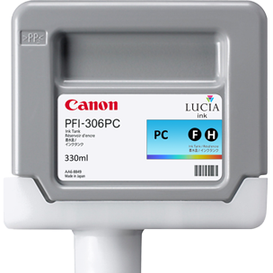 New, Pre-Owned -  PFI-306PC Standard-Yield Photo Cyan Ink Cartridge, 6661B001