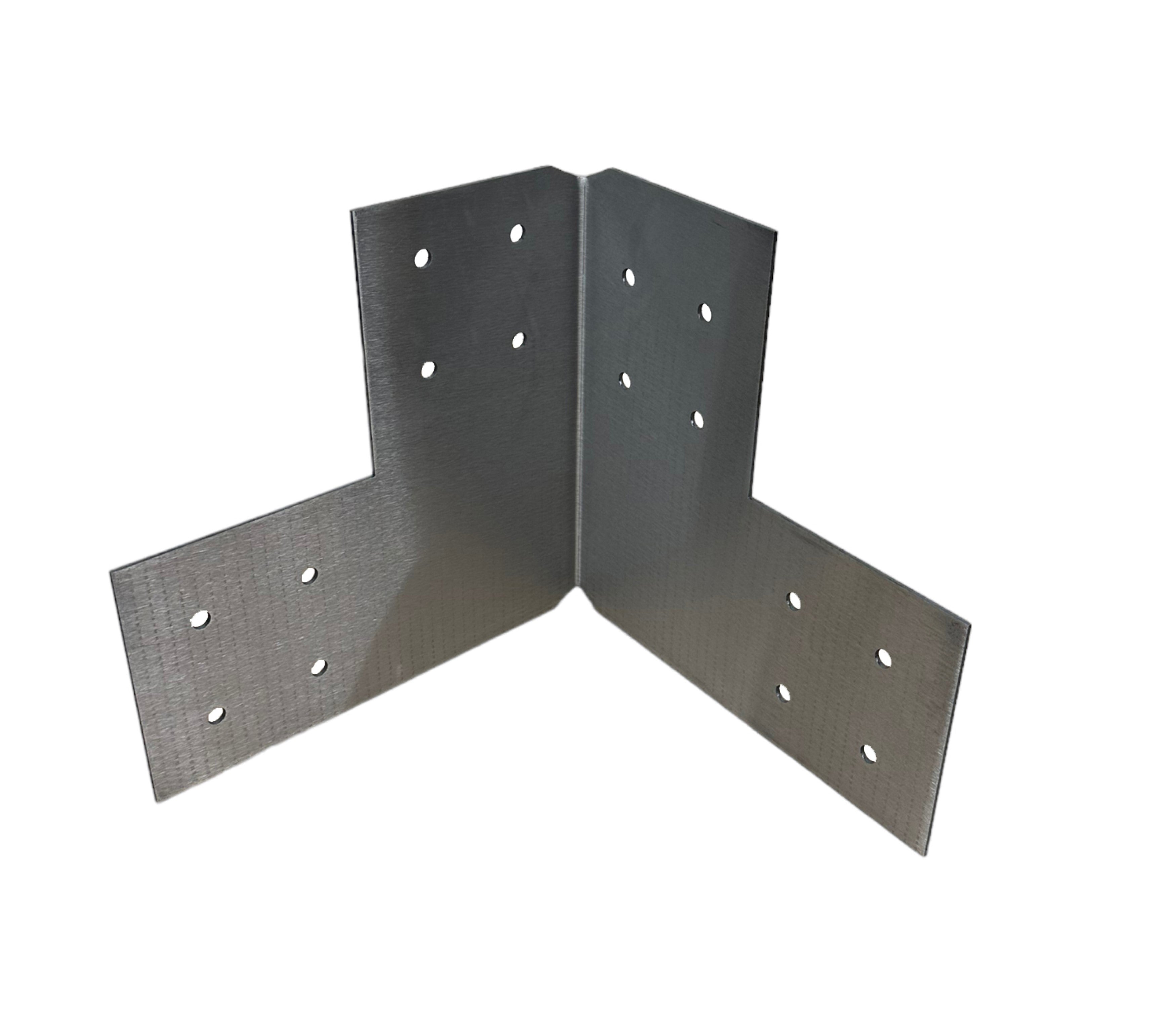 Structural Design Corner Bracket for 6x6 Post, 6x6 Corner Support Bracket, 6x6 Steel Bracket, 6 inch Post Bracket, 6x6 Corner Bracket