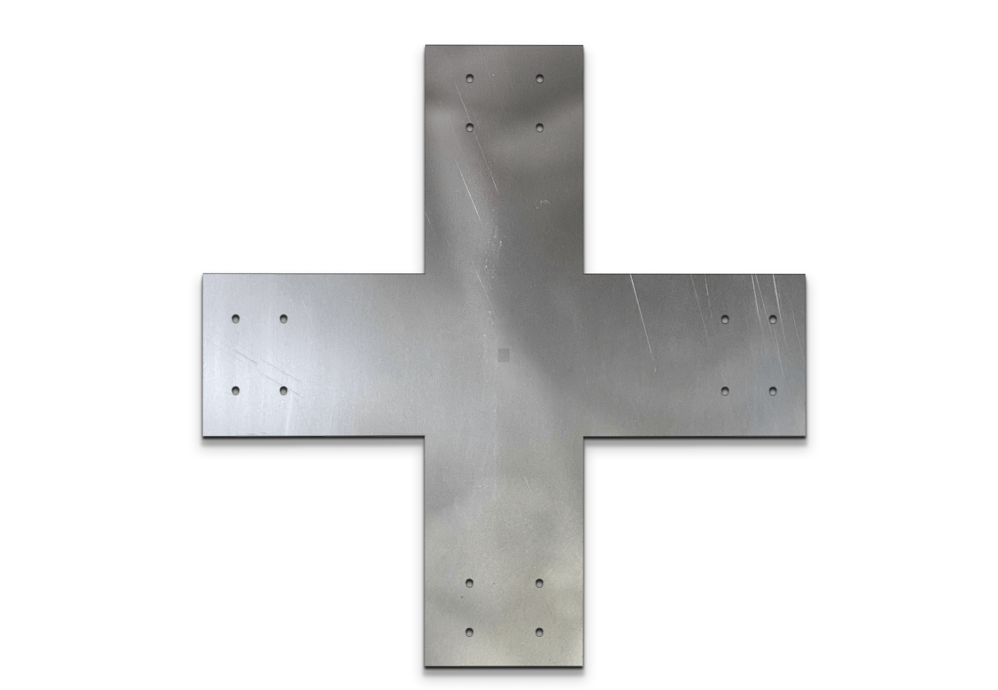 Structural Design X Bracket for 6x6 Post, 6x6 Bolt Plate, 6 Inch X Support Bracket, Steel Bracket, 6 inch Cross Bracket