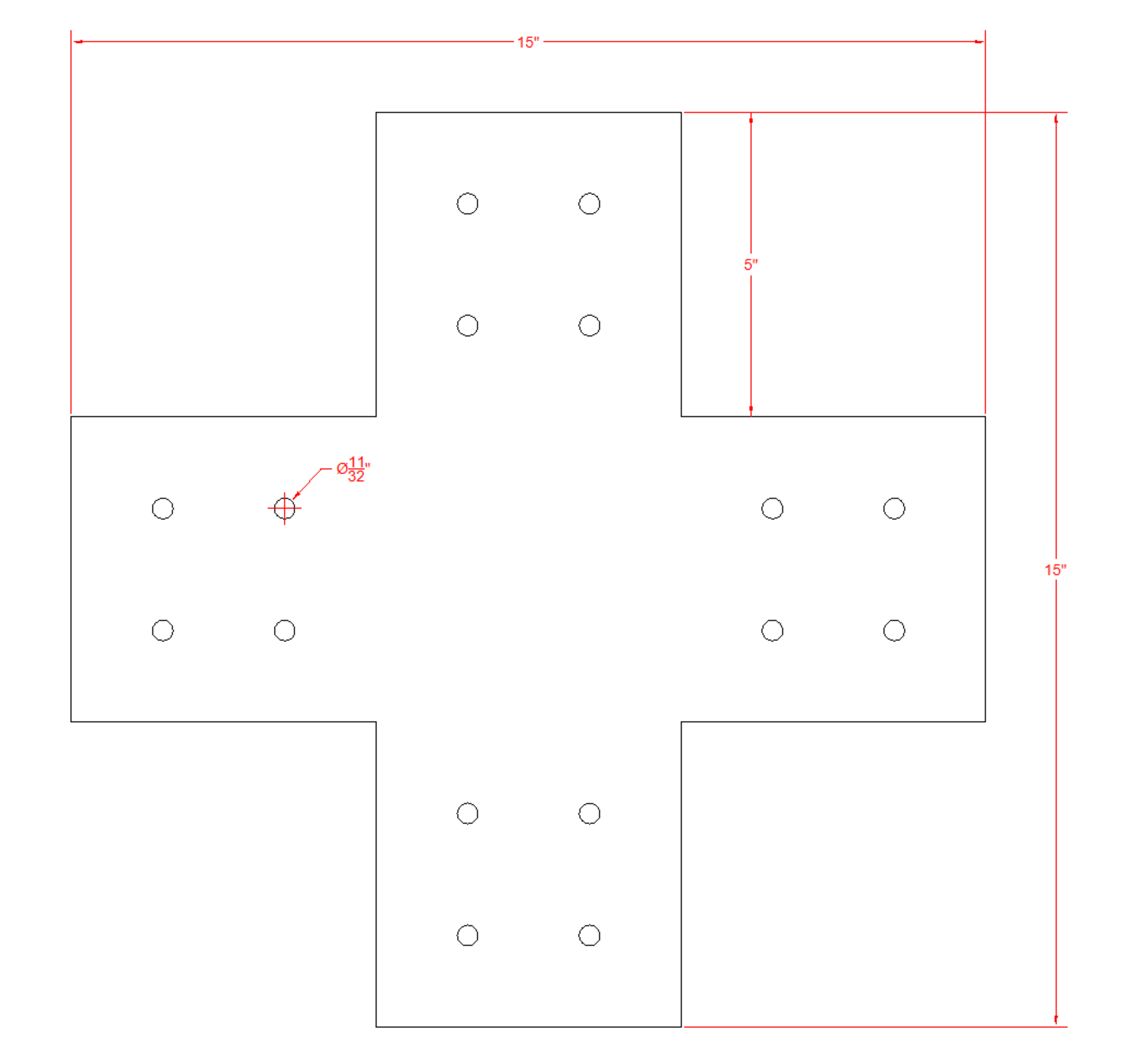 Structural Design X Bracket for 6x6 Post, 6x6 Bolt Plate, 6 Inch X Support Bracket, Steel Bracket, 6 inch Cross Bracket