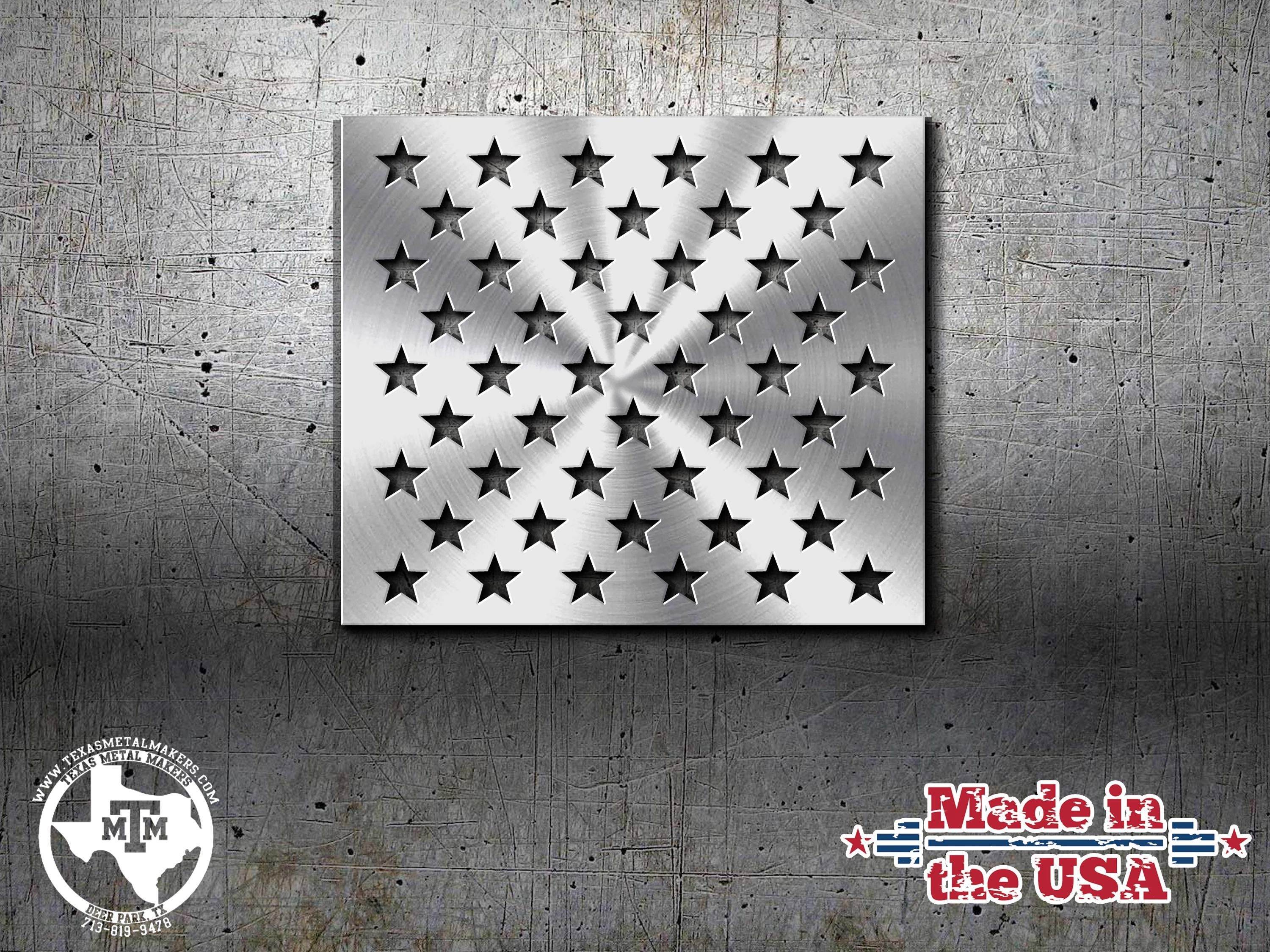 Metal Star Stencil for Wood American Flags: Steel or Aluminum