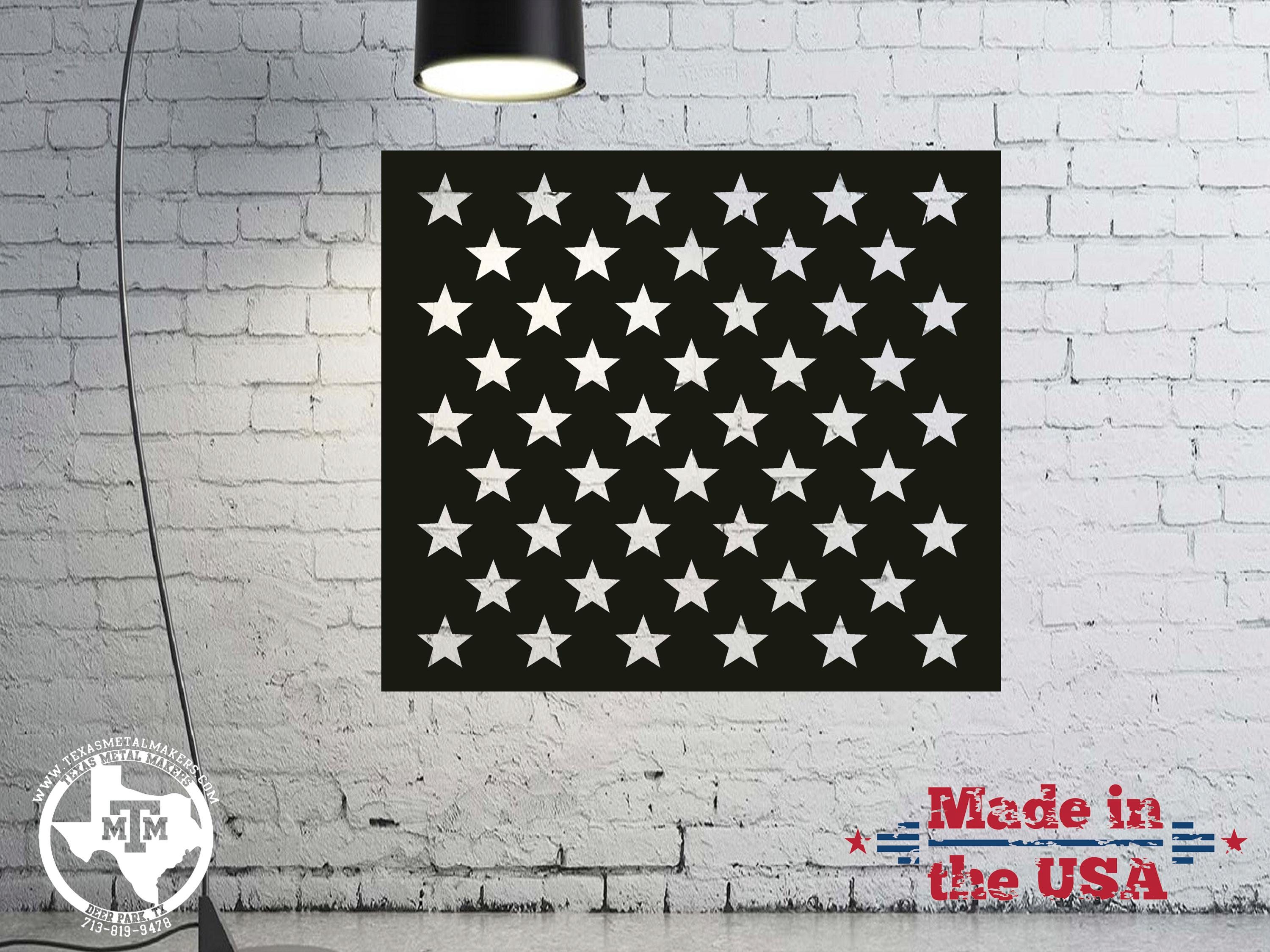 Metal Star Stencil for Wood American Flags: Steel or Aluminum