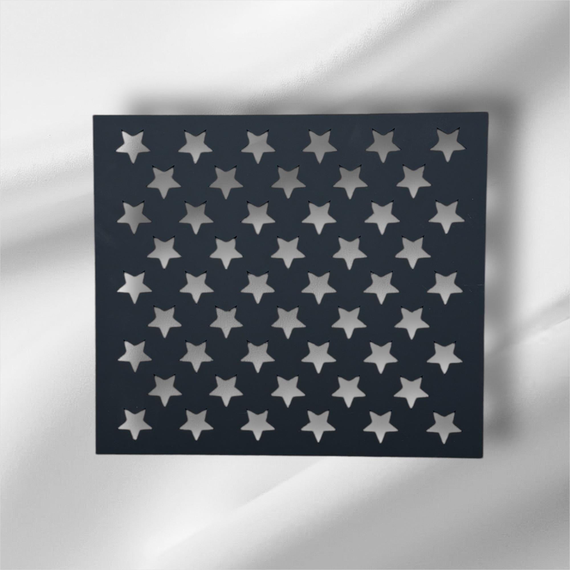 Steel Star Stencil: American Flag Woodworking, Sizes Up to 6ft