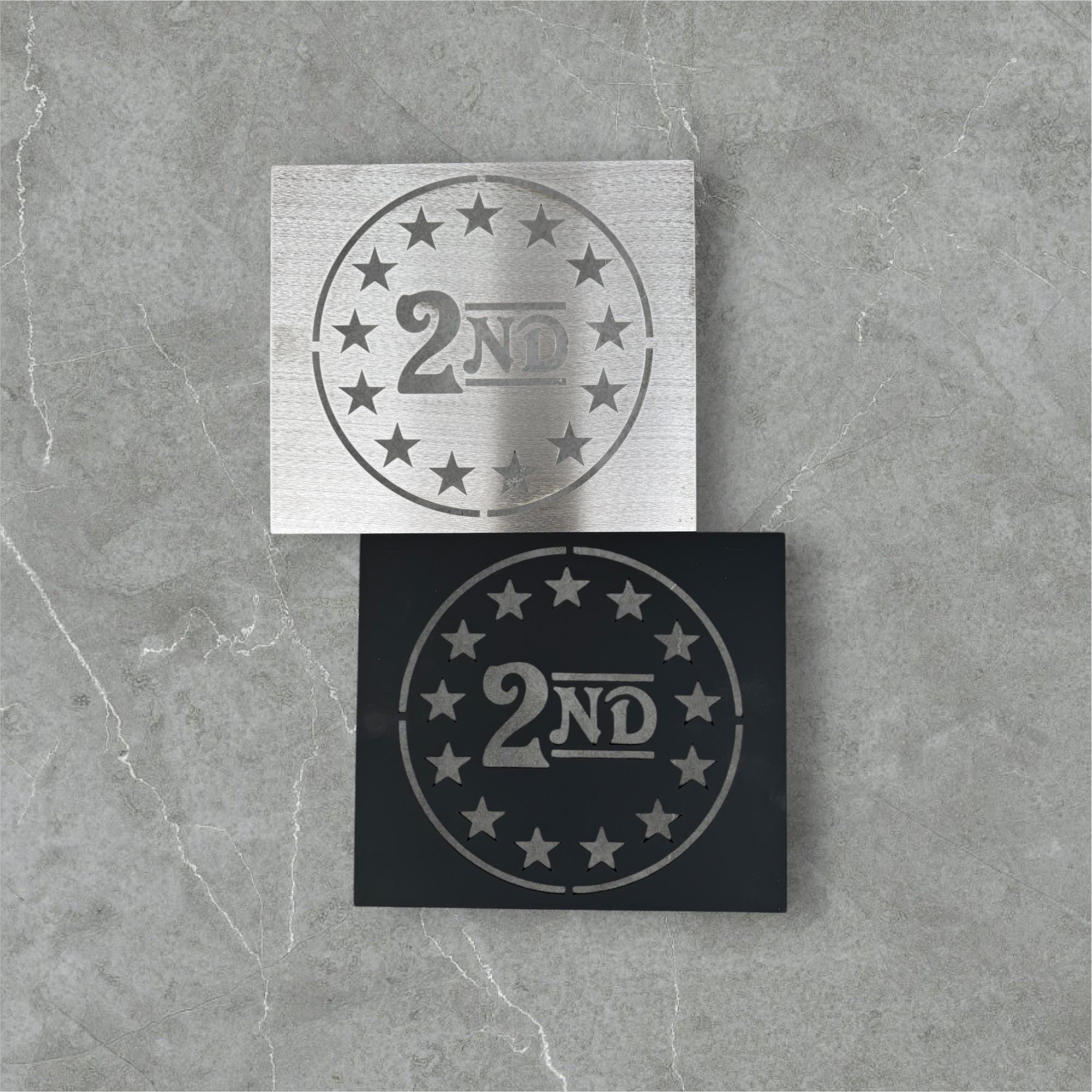 Betsy Ross 13 Star Stencil: Steel or Aluminum, 2nd Amendment