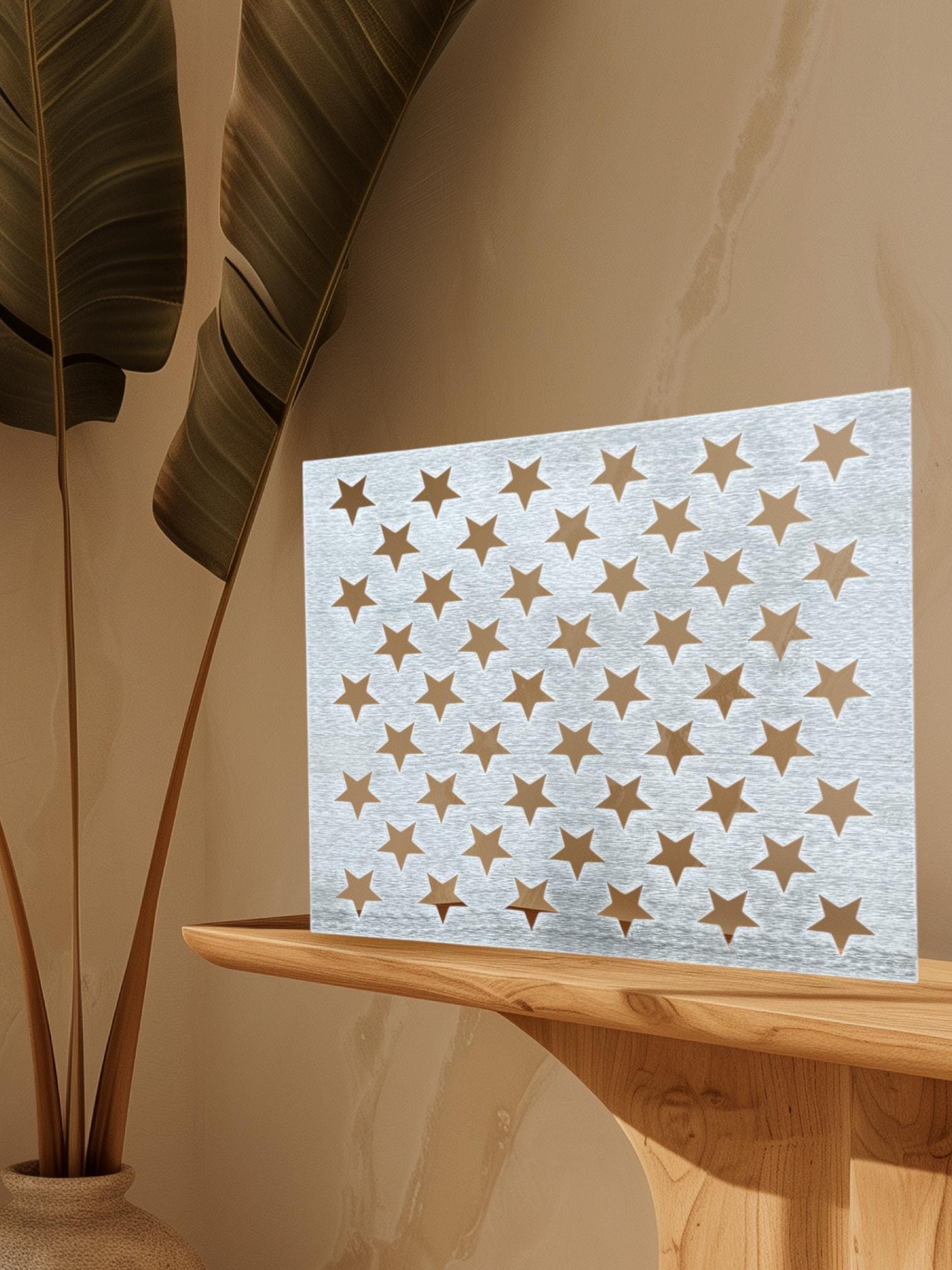 Steel Star Stencil: American Flag Woodworking, Sizes Up to 6ft