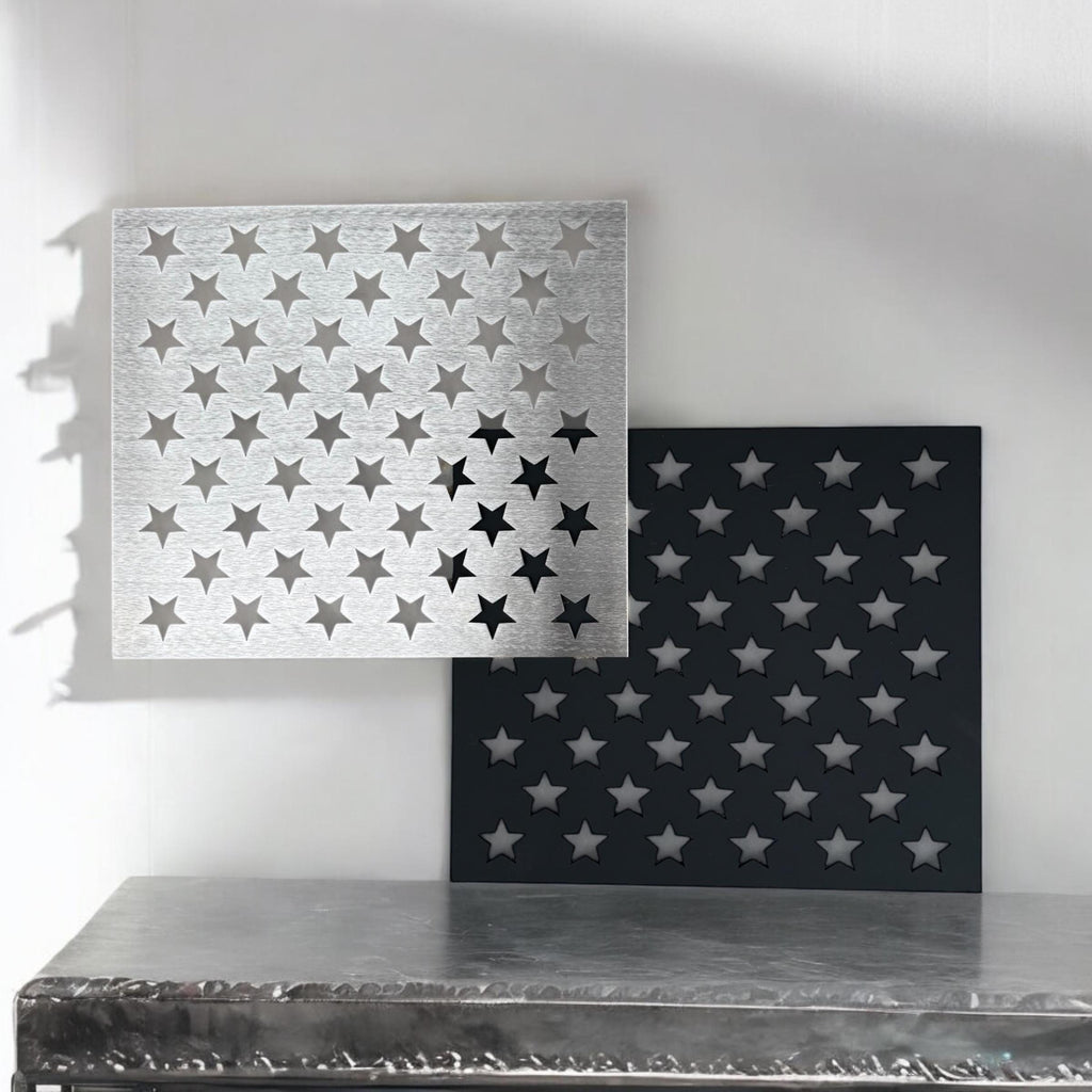 Steel Star Stencil: American Flag Woodworking, Sizes Up to 6ft