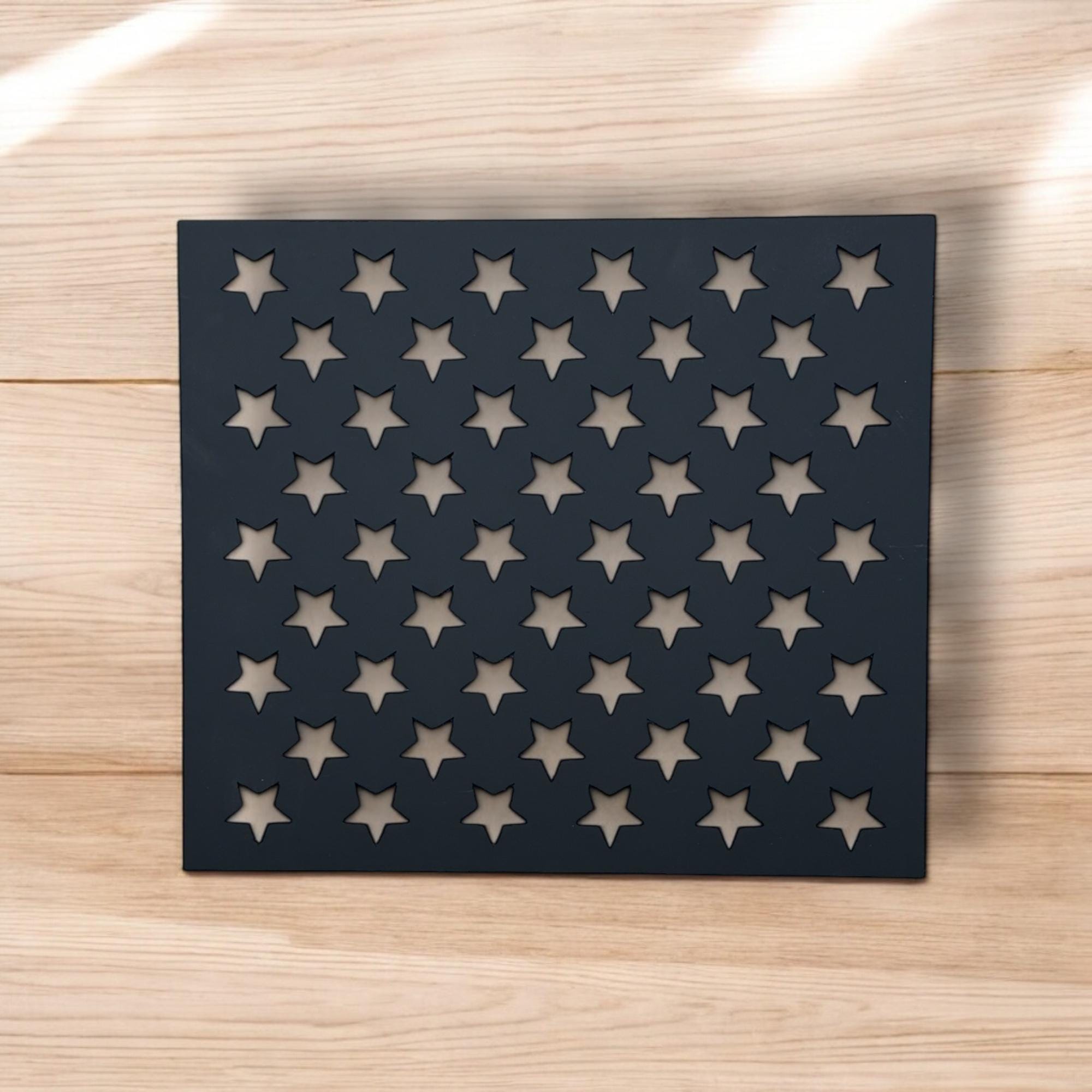 Metal Star Stencil for Wood American Flags: Steel or Aluminum