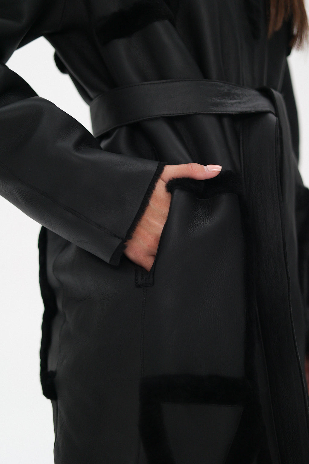 Genuine Shearling Lamb Leather ⇆ Reversible Coat