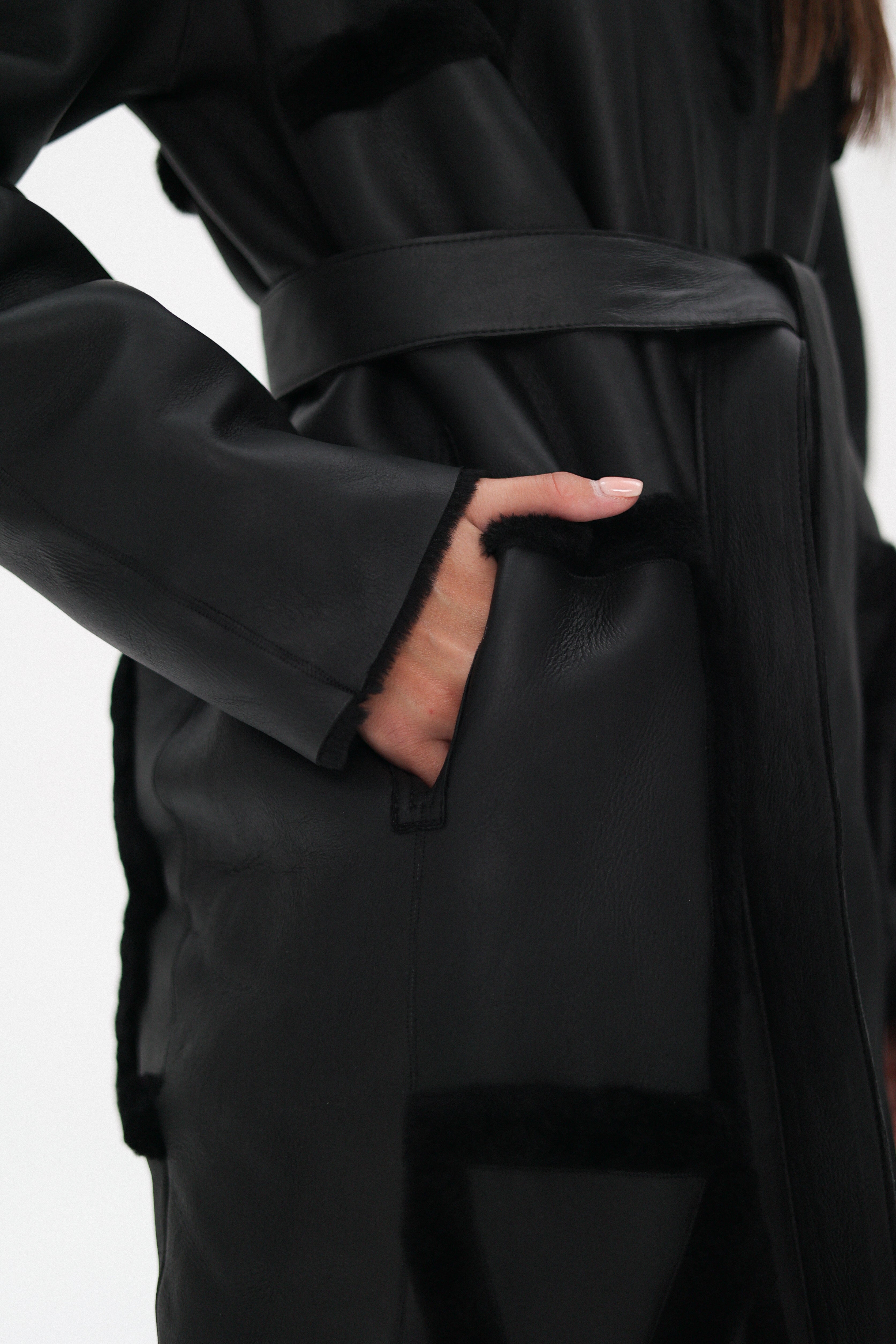 Genuine Shearling Lamb Leather ⇆ Reversible Coat