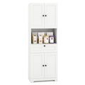 67.5 Inch Tall Modern Freestanding Floor Storage Cabinet with 4 Doors and 1 Drawer