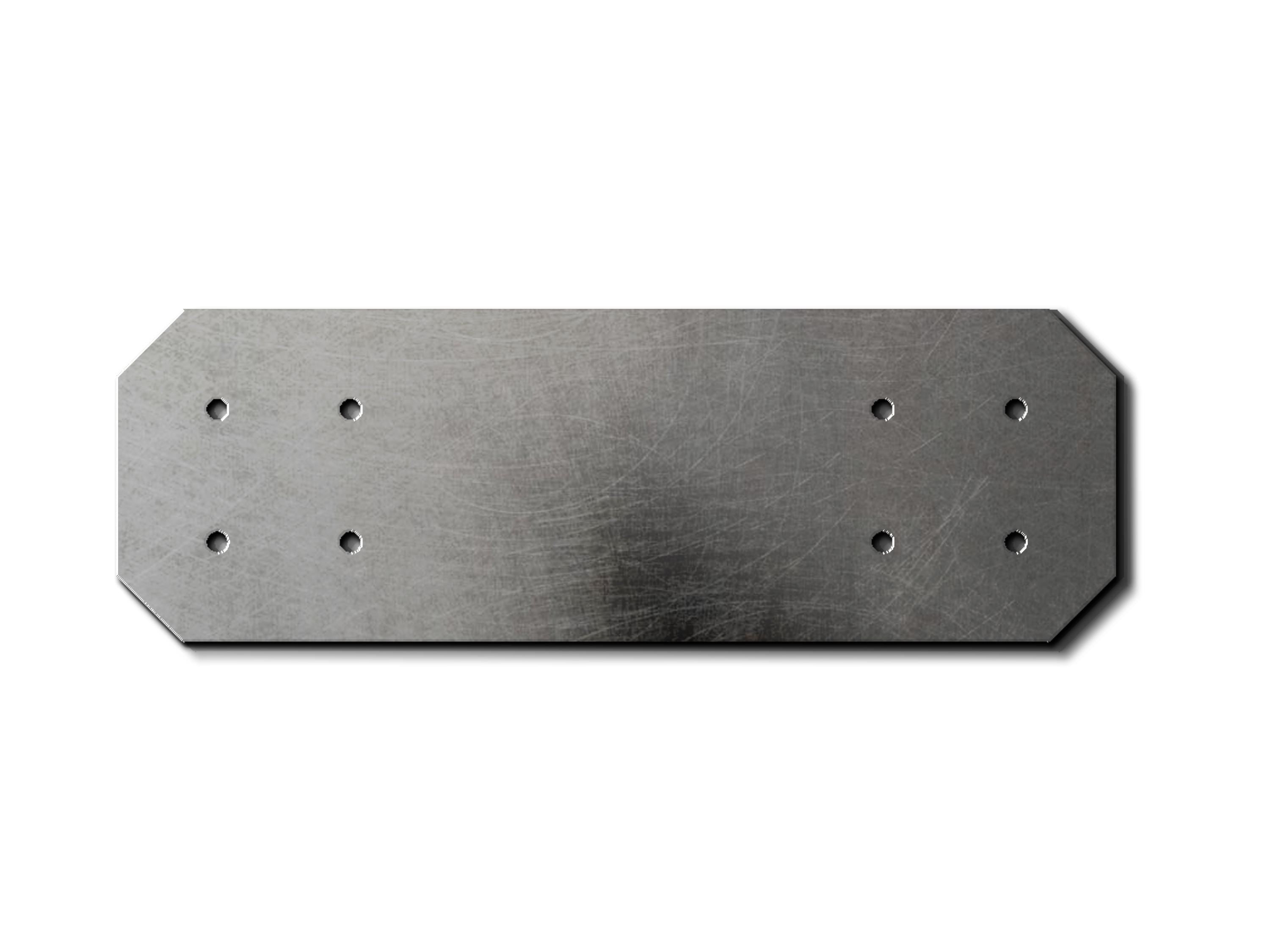 Chamfered 8" Steel Pergola Bracket: Heavy-Duty Truss Plate