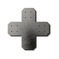 Chamfered Design X Bracket for 6x6 Post, 6x6 Bolt Plate, 6 Inch X Support Bracket, Pergola Bracket, 6 inch Cross Bracket | Made in the USA!