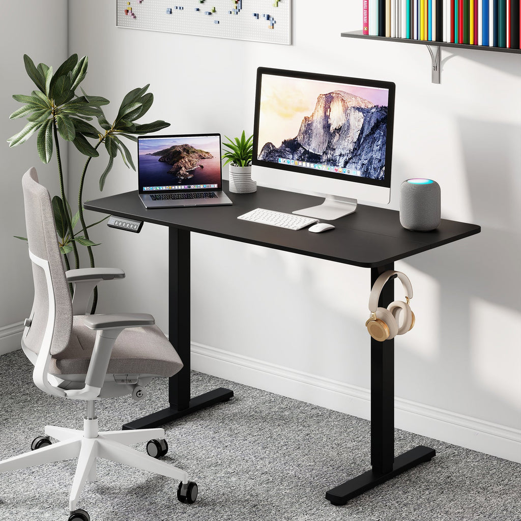 48 Inch x 24 Inch Ergonomic Electric Standing Desk with 3 Memory Settings for Home Office