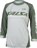 Salsa Women's Fleet 3/4 MTB Jersey - Large Green White