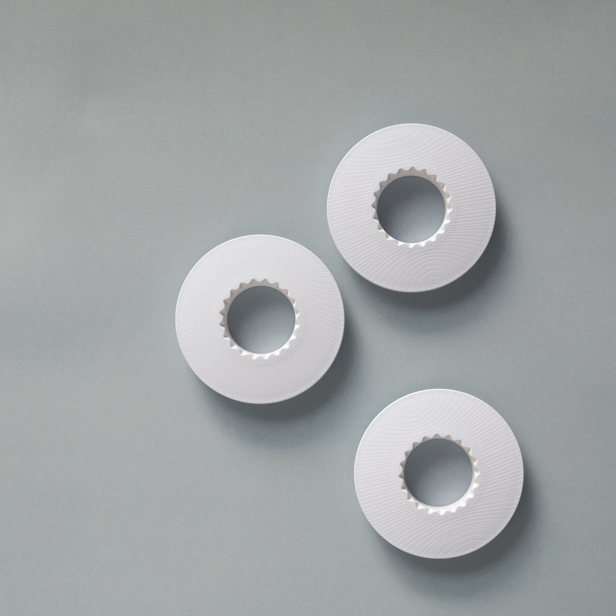 ORIGAMI - Coffee Dripper Holder - Grain Pattern - White