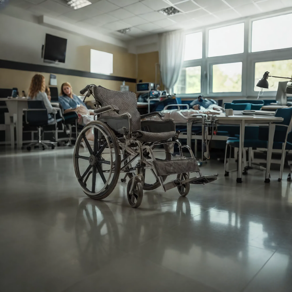 Wheelchair Manual Transport Folding Carbon Steel 20 In Seat Quick Release