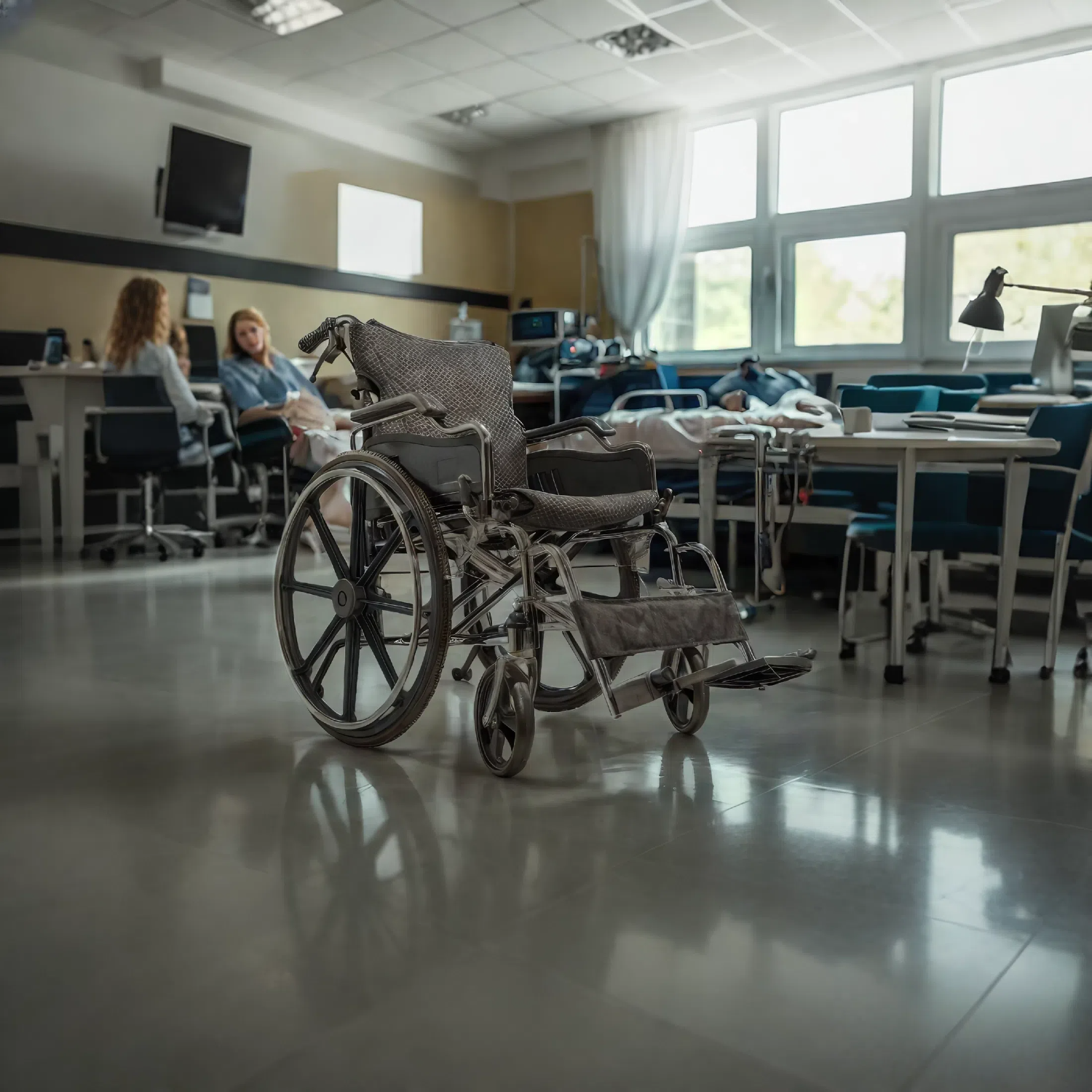Wheelchair Manual Transport Folding Carbon Steel 20 In Seat Quick Release