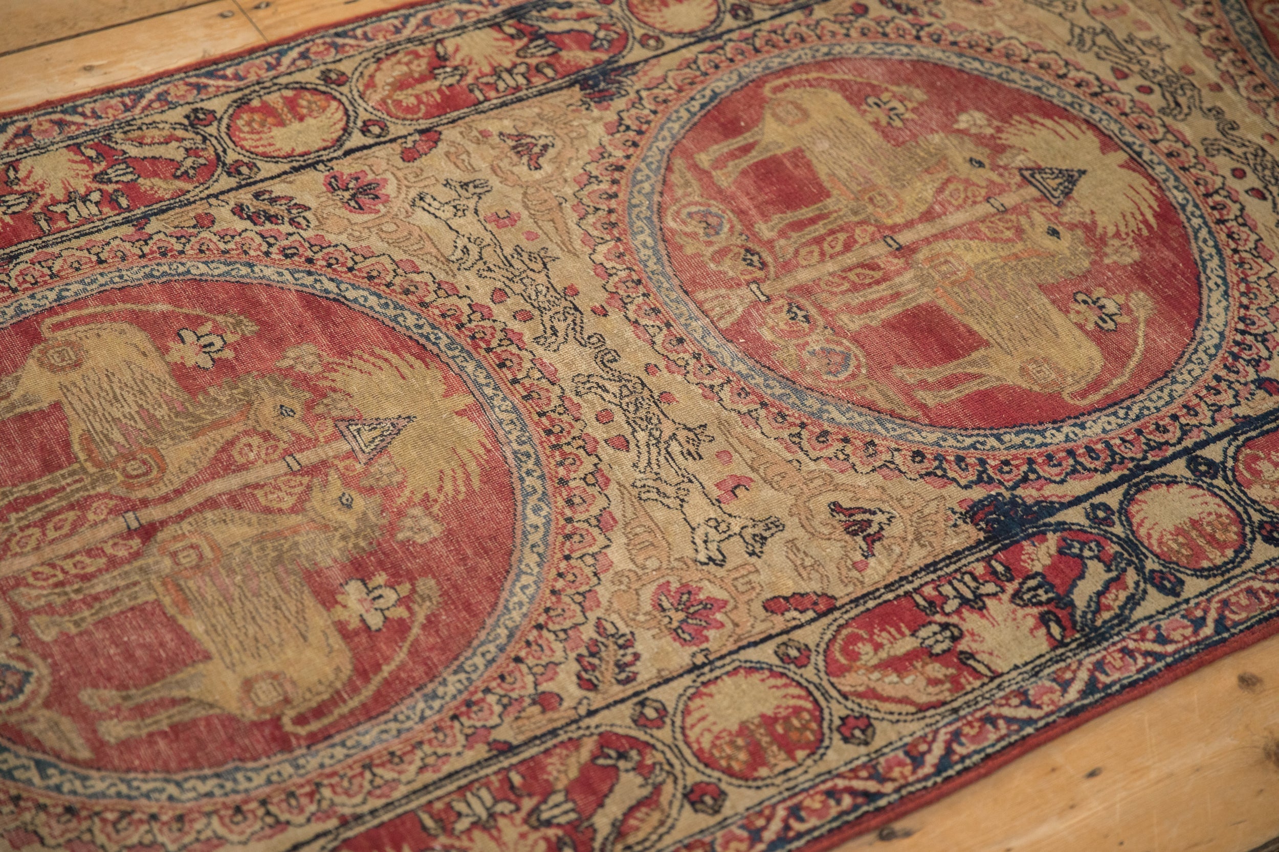 3x11.5 Antique Kerman Rug Runner