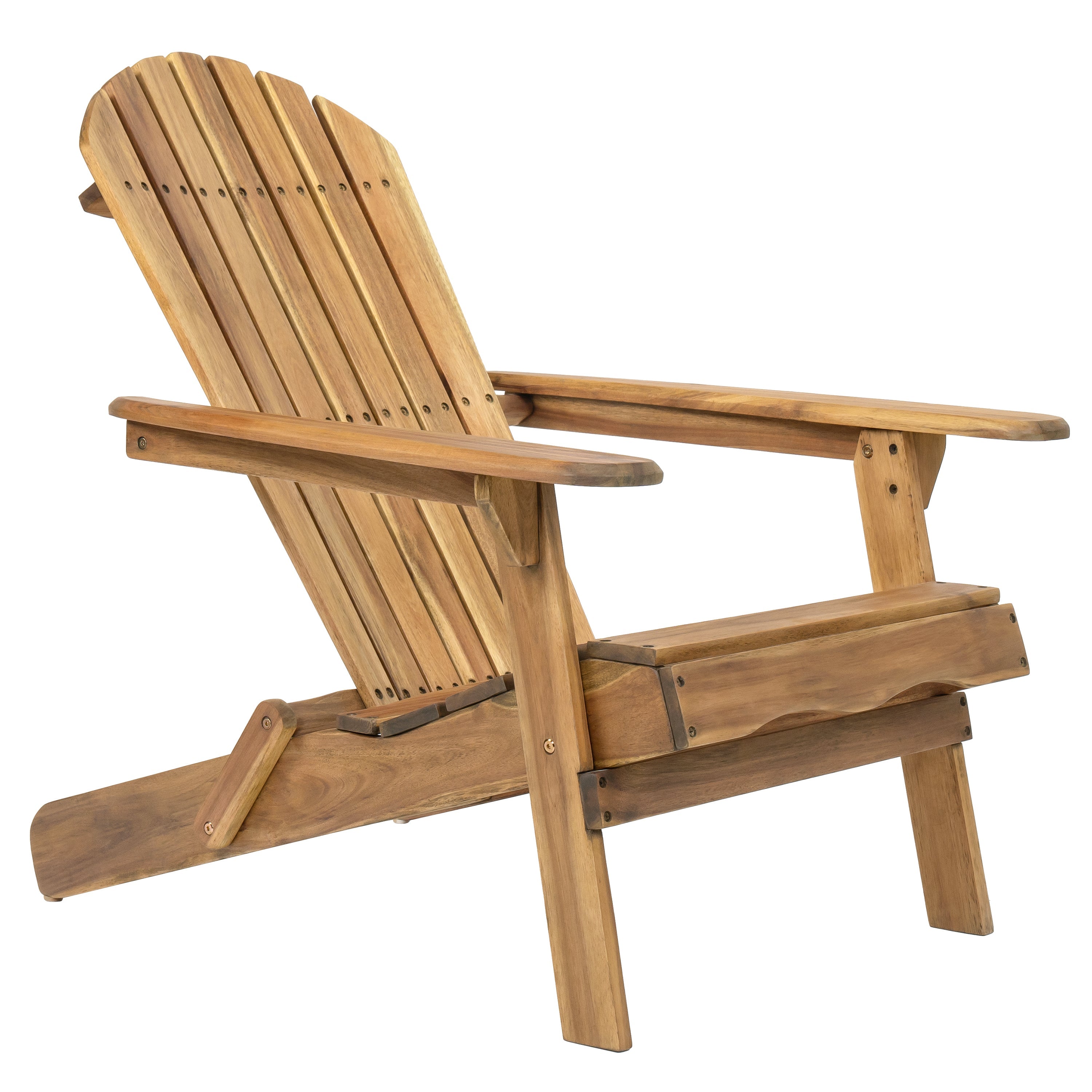 Folding Adirondack Chair Wooden Accent Furniture Lounge Chair