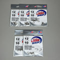 EAGLE CLAW (5 PACK) Lazer Sharp Down eye Baitholder Hook Bronze #12 10pc L181G-12