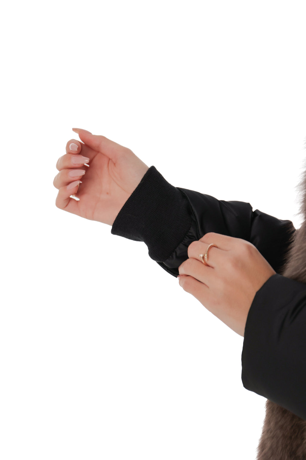Genuine Polar Fox Fur Down Fill Parka