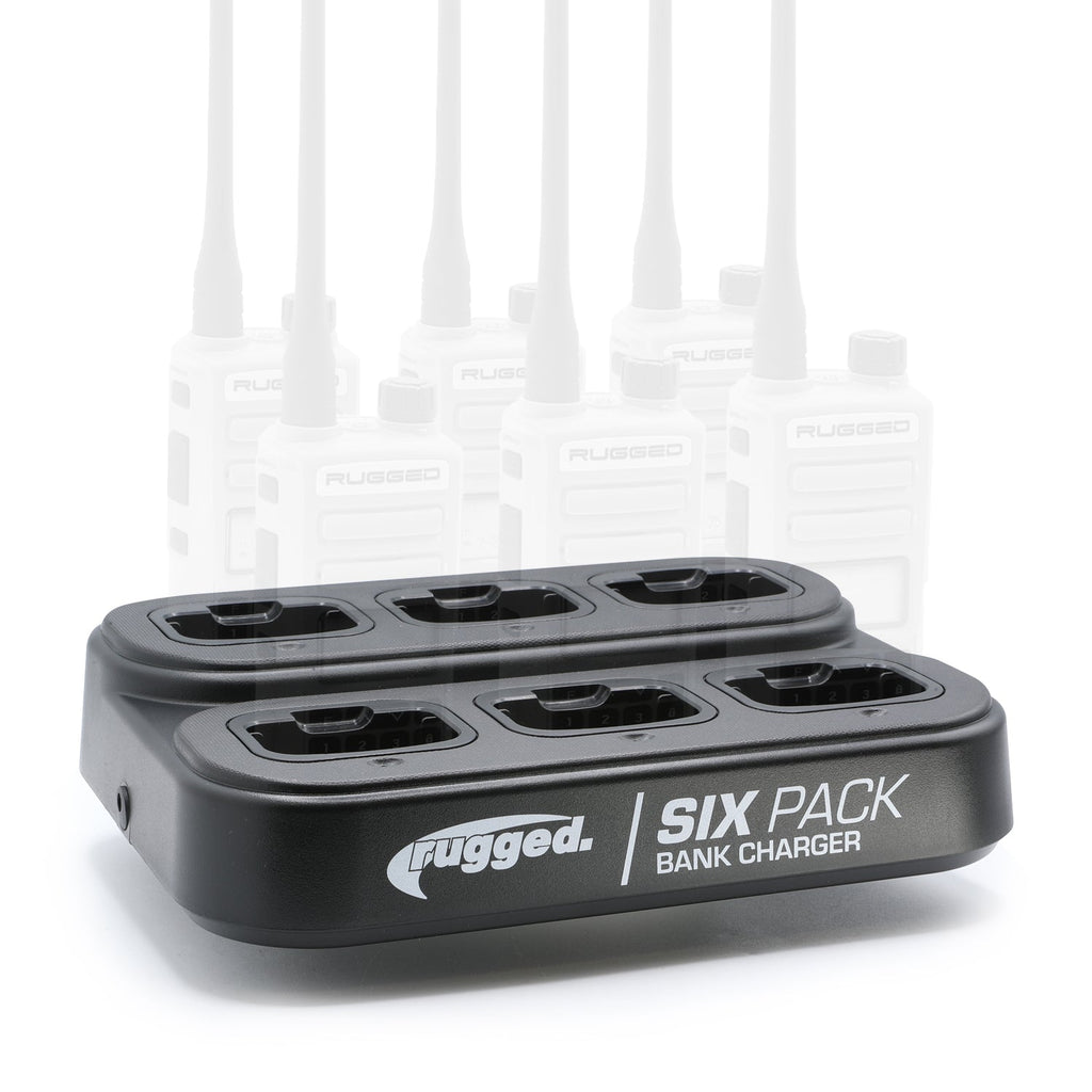 6-Pack Bank Charger for Handheld Radios - V3