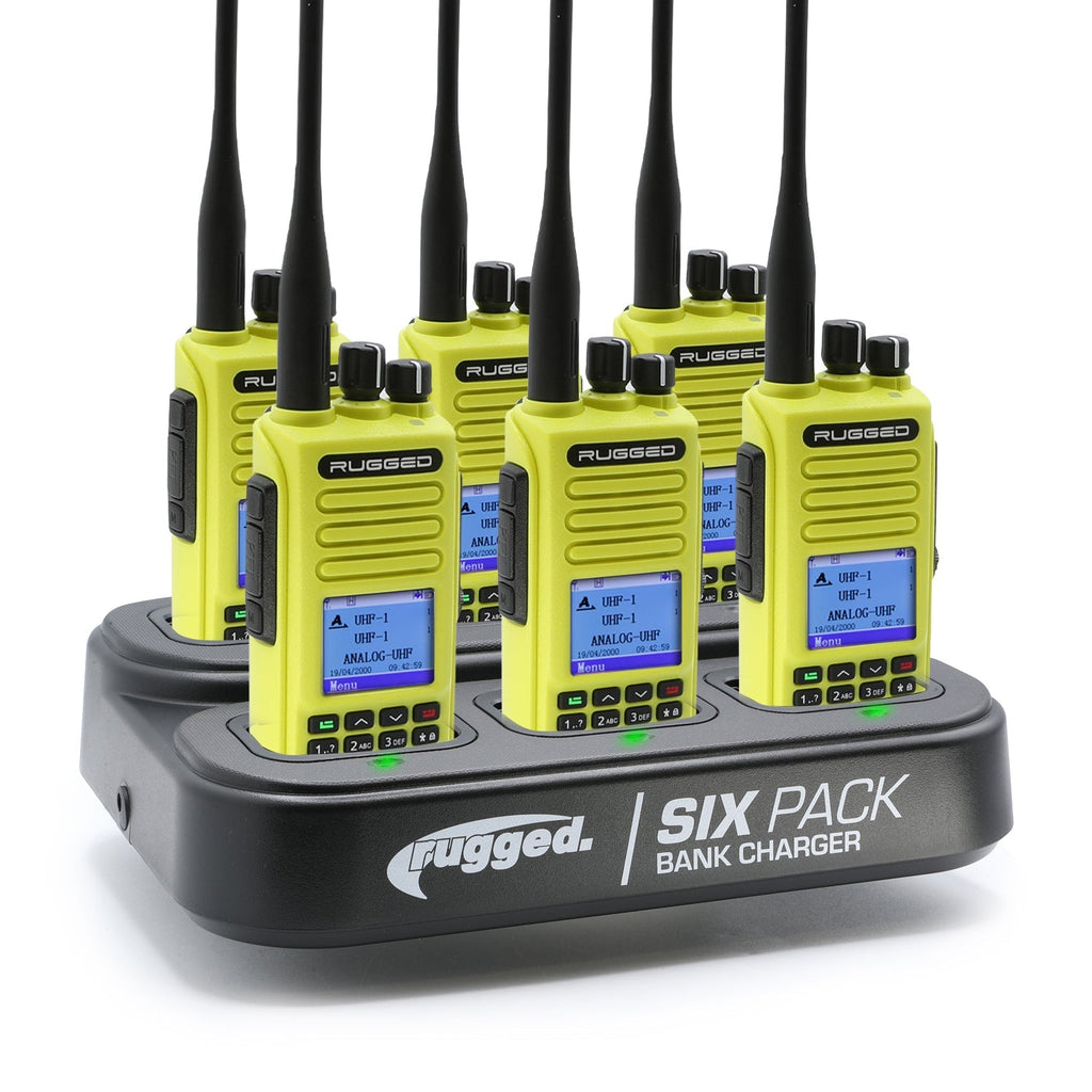 6 PACK - Choose Your Business Band Two Way Handheld Radio - V3