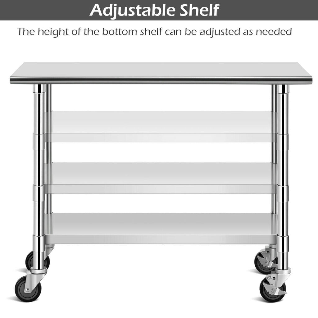 Stainless Steel Commercial Kitchen Prep & Work Table