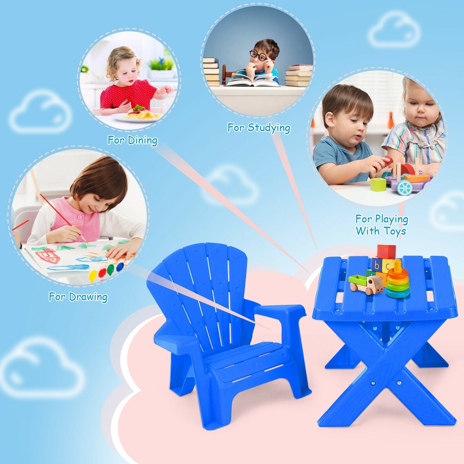 3-Piece Plastic Children