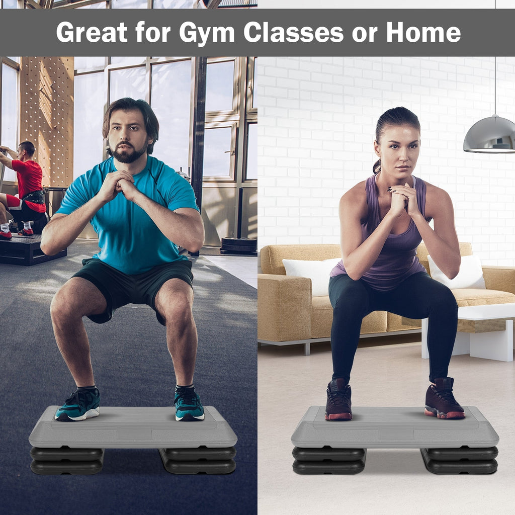 29 Inch Adjustable Workout Fitness Aerobic Stepper Exercise Platform