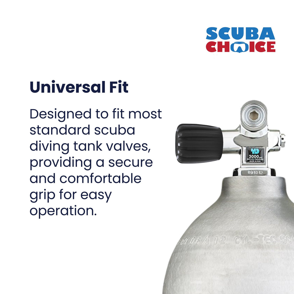 Scuba Choice Scuba Diving Tank Valve Knob - Round Shape