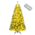6/7/8 FT Pre-Lit Artificial Christmas Tree with Remote Control and LED Lights