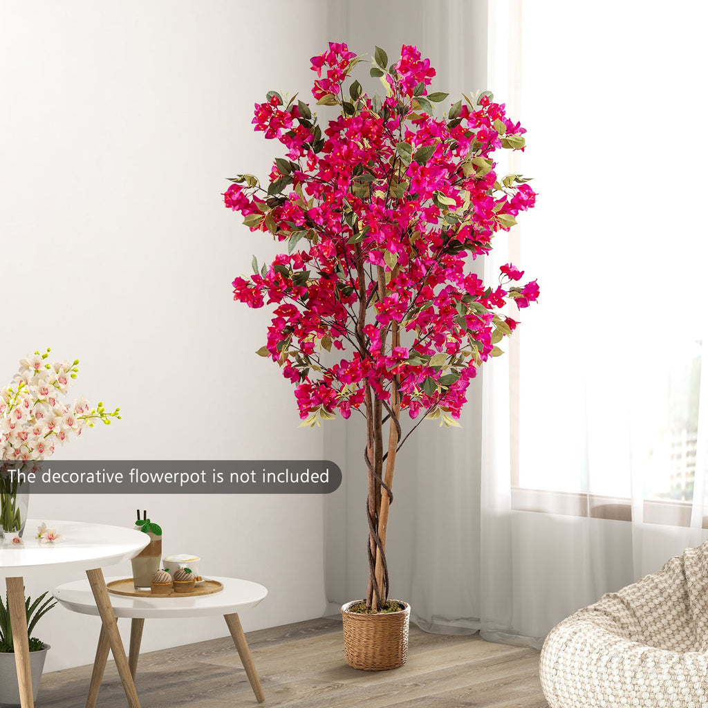 6 Feet Artificial Bougainvillea Tree with 910 Flowers