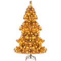 6 Feet Artificial Christmas Tree with 493 Branch Tips for Home Office Carnival