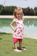 Lycra Pink Kids Swimsuit K2202