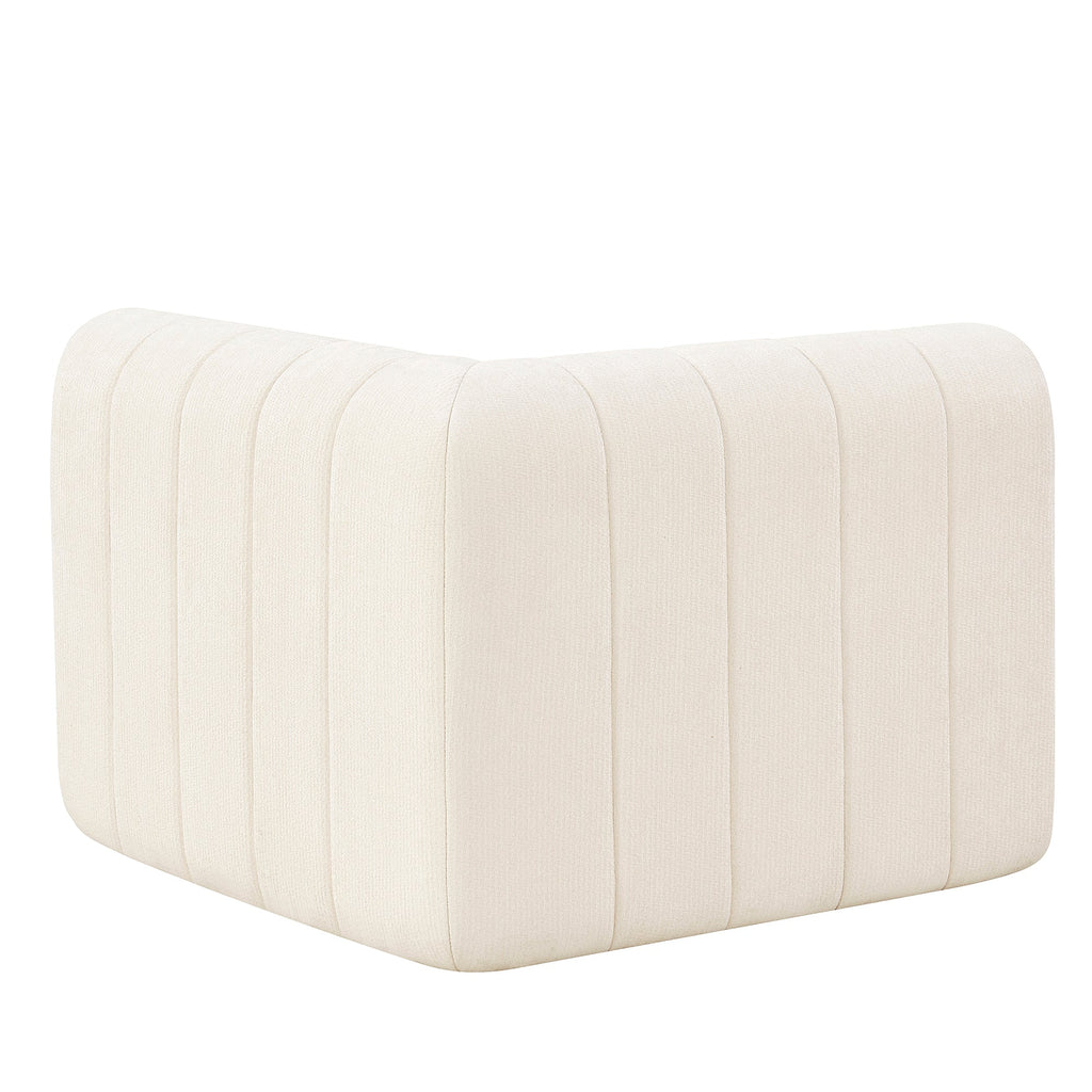 Sectional Sofa Modular Polyester Beige 4 Seat 145 In No Assembly