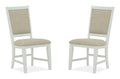 Heron Cove - Step Up Side Chair With Upholstered Seat & Back (Set of 2) - Dark Brown
