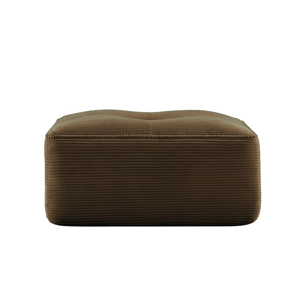 Ottoman Corduroy - Brown