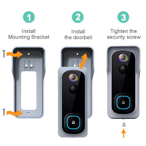 IN STOCK! Silarius SIL-DOORBELL2MPBSDB 2MP, WiFi Battery Powered Smart Doorbell Camera + Chime (Outdoor IP65), Cloudedge app , includes 32GB MicroSD card ***DISCONTINUED***