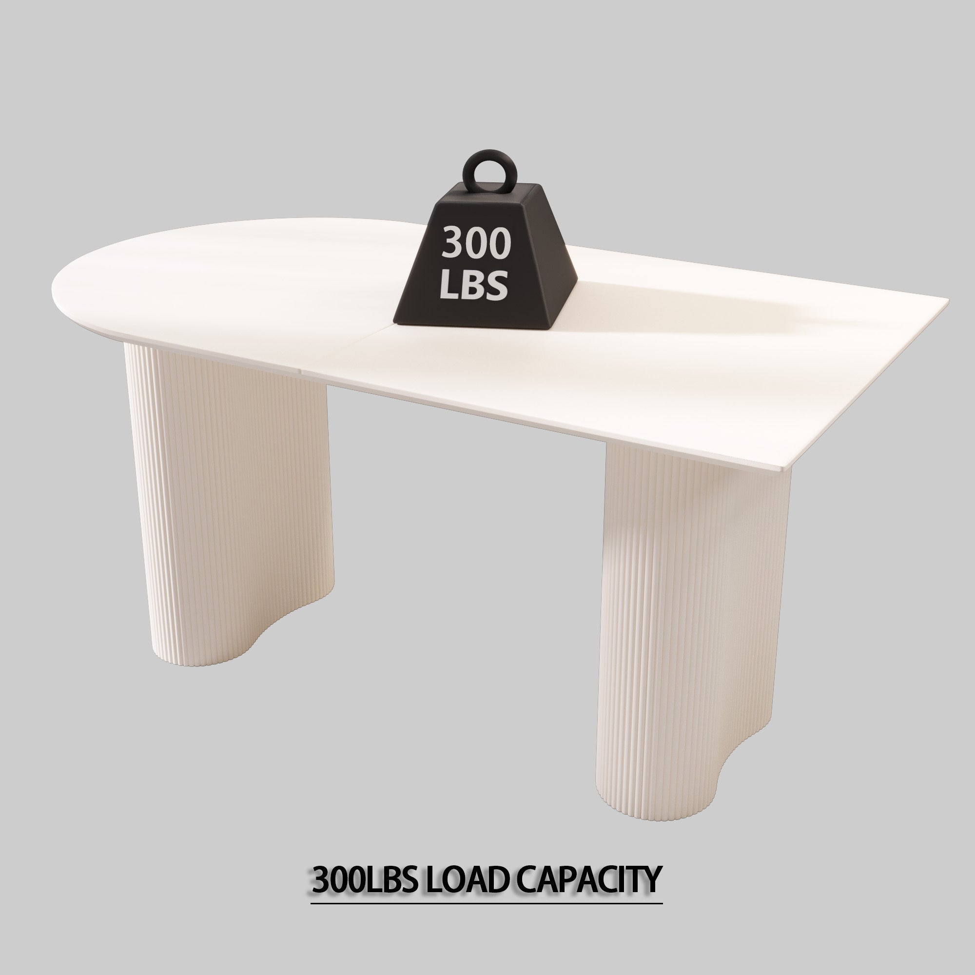 63 'medieval modern cream style MDF dining table and PU armless dining chair