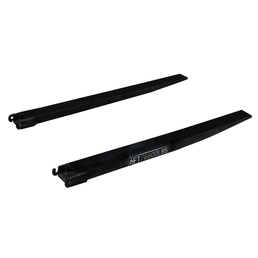 Greatbear 10ft Forklift Extensions 6” Wide Forks, 6600lbs Capacity (Pair)