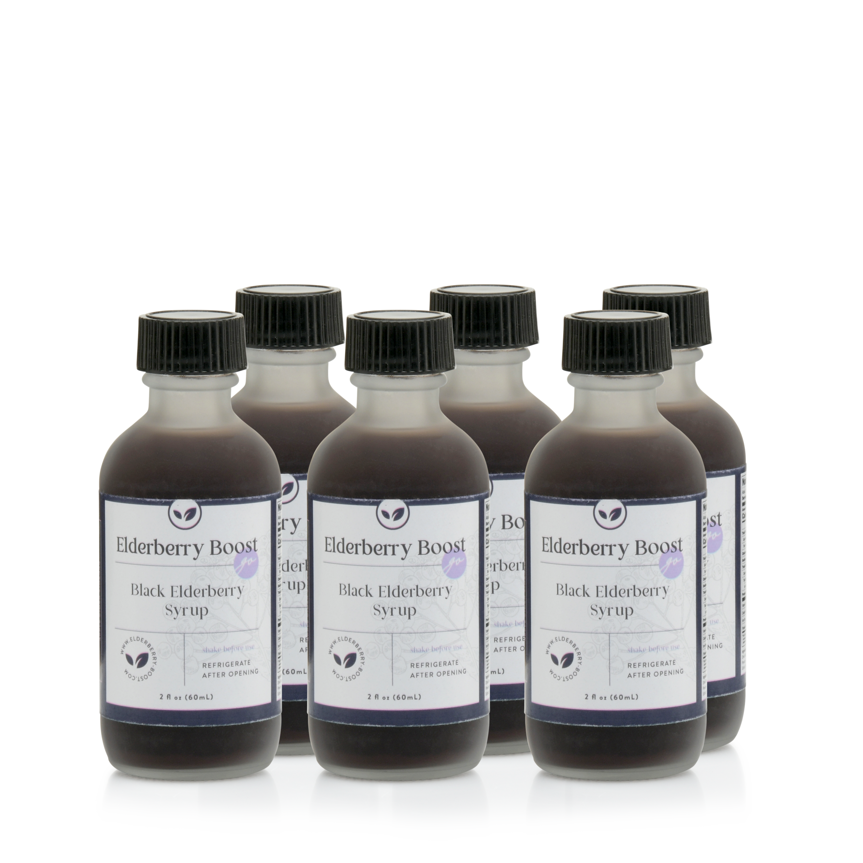 Elderberry Go! 2 oz Travel Size Jars - 6 Pack